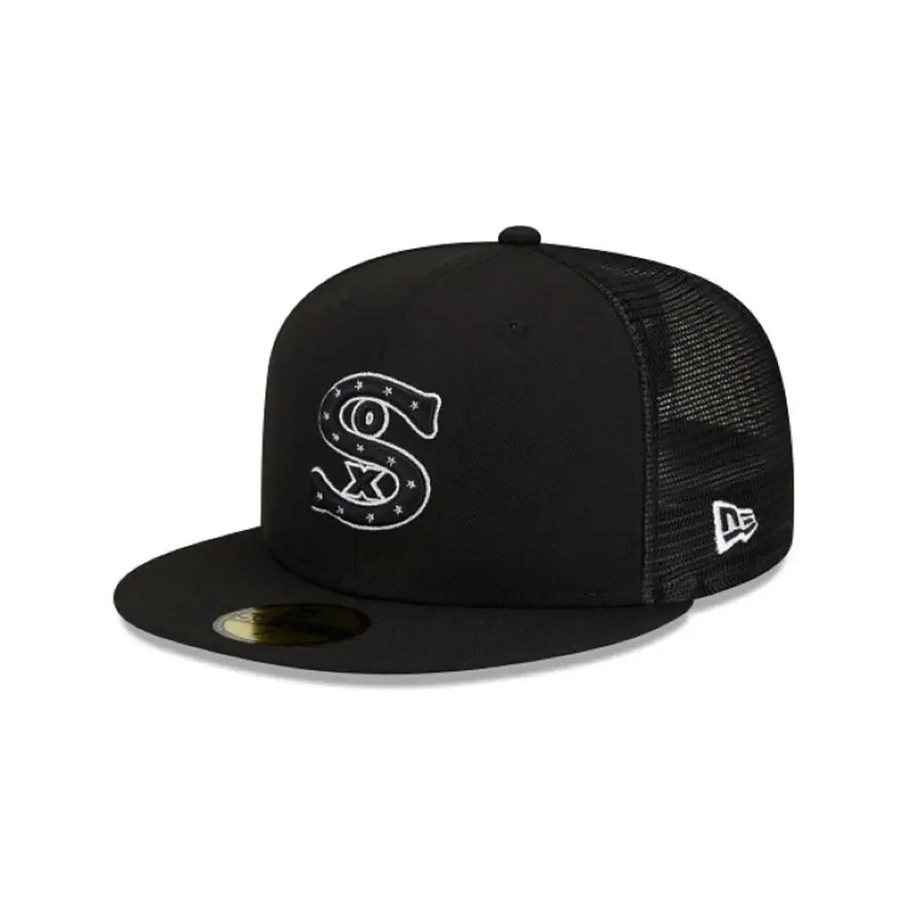 Men's Chicago White Sox New Era 59FIFTY Low Profile Trucker Fitted Hat